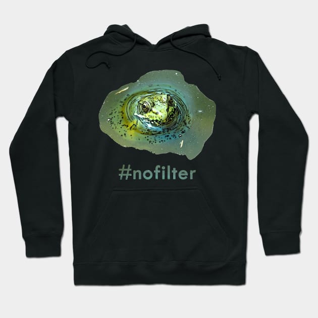 No Filter Frog Hoodie by MosaicTs1